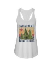 I Am At Home Among Trees Ladies Flowy Tank tile