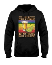 I Like My Tequila Straight Hooded Sweatshirt tile