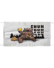 Bear shuh duh fuh cup Cloth face mask front