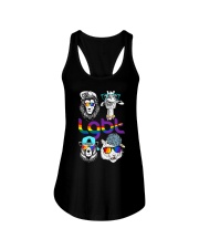 Animal Funny LGBT Pride Gift Ladies Flowy Tank tile