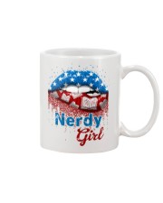 Nerdy Girl American Lips Mug tile