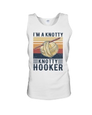 I'm a knotty knotty hooker Unisex Tank tile