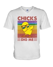Chicks Dig Me V-Neck T-Shirt tile