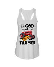 So god made a farmer Ladies Flowy Tank tile