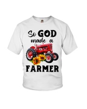 So god made a farmer Youth T-Shirt tile