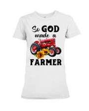 So god made a farmer Premium Fit Ladies Tee tile