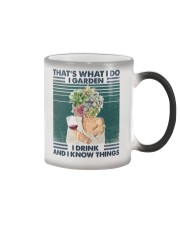 Garden Thats What I Do I Garden I Drink And I Kno Color Changing Mug tile