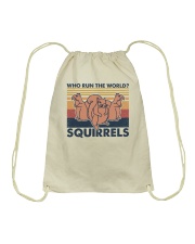 Who run the world Squirrels Drawstring Bag tile