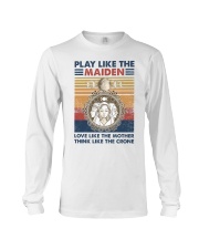 Play like the maiden Love like the mother Think Long Sleeve Tee tile