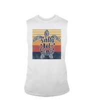 Retro Turtle Salty Lil' beach Sleeveless Tee tile