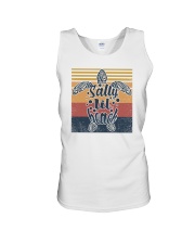 Retro Turtle Salty Lil' beach Unisex Tank tile