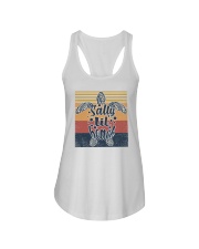 Retro Turtle Salty Lil' beach Ladies Flowy Tank tile