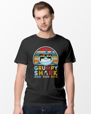 Vintage Grumpy shark doo Classic T-Shirt lifestyle-mens-crewneck-front-15