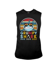 Vintage Grumpy shark doo Sleeveless Tee tile