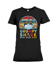 Vintage Grumpy shark doo Premium Fit Ladies Tee tile
