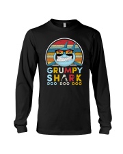 Vintage Grumpy shark doo Long Sleeve Tee tile