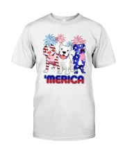 American Pitbull Merica Classic T-Shirt front
