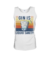 Gin is liquid sanity Unisex Tank tile