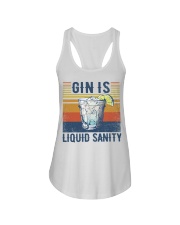 Gin is liquid sanity Ladies Flowy Tank tile
