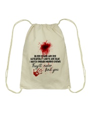 They'll never find you Drawstring Bag tile