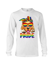 Pride LGBT Gay Be Lesbian Golden Retriever Funny Long Sleeve Tee tile