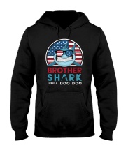 Vintage Brother shark doo Hooded Sweatshirt tile