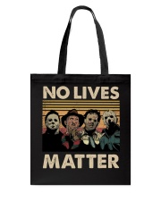 Horror Halloween Characters No Lives Matter Retro Tote Bag tile