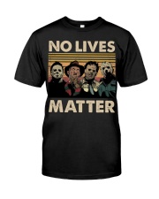 Horror Halloween Characters No Lives Matter Retro Premium Fit Mens Tee tile