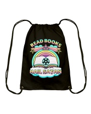 Read books Hail satan Drawstring Bag tile