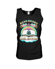 Read books Hail satan Unisex Tank tile