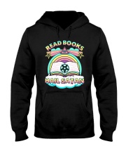 Read books Hail satan Hooded Sweatshirt tile