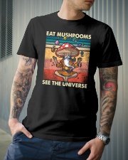 Eat Mushrooms See The Universe Classic T-Shirt lifestyle-mens-crewneck-front-6