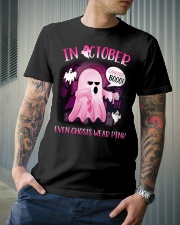 In October Even Ghosts Wear Pink Classic T-Shirt lifestyle-mens-crewneck-front-6