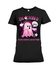 In October Even Ghosts Wear Pink Premium Fit Ladies Tee tile