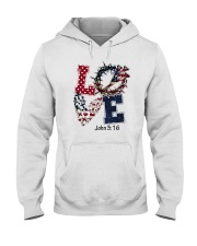 America Flag 4th Of July Love Jesus John 3:16 Hooded Sweatshirt tile