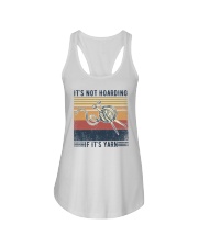 It's Not Hoarding If It's Yarn Ladies Flowy Tank tile