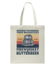 The three broomsticks Fire whiskey and Butterbeer Tote Bag tile