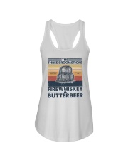 The three broomsticks Fire whiskey and Butterbeer Ladies Flowy Tank tile