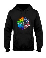 Love Is Love Gay Pride LGBT Rainbow Flag Hooded Sweatshirt tile