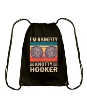 I'm a knotty knotty hooker Drawstring Bag tile