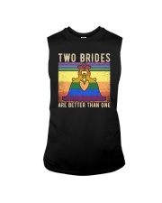 LGBTQ Pride Two Brides Are Better Than One Sleeveless Tee tile