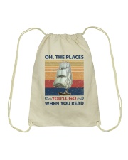 Oh The Places You'll Go Summer Vintage Drawstring Bag tile