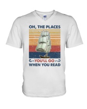 Oh The Places You'll Go Summer Vintage V-Neck T-Shirt tile