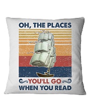 Oh The Places You'll Go Summer Vintage Square Pillowcase tile