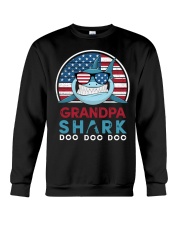 Vintage Grandpa shark doo Crewneck Sweatshirt tile