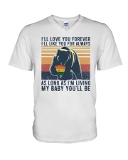 LGBT Mama Bear Love You Forever V-Neck T-Shirt tile