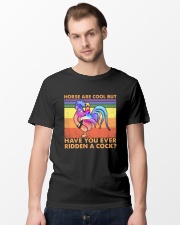 LGBTQ Pride Have You Ever Ridden A Cock Classic T-Shirt lifestyle-mens-crewneck-front-15