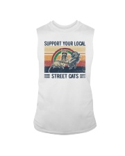 Raccoon Opossum Support Your Local Street Cats Sleeveless Tee tile