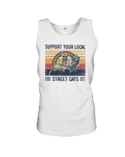 Raccoon Opossum Support Your Local Street Cats Unisex Tank tile
