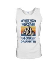 I asked god to make me a better man Unisex Tank tile